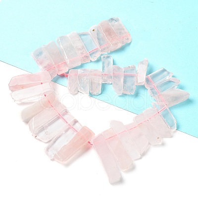 Natural Rose Quartz Beads Strands G-L551B-17-1