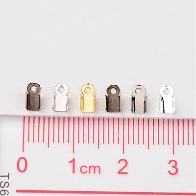 1 Box 1380PCS 6 Colors Iron Folding Crimp Ends IFIN-X0017-B-1