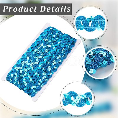 2Pcs Polyester Paillette Beads OCOR-CP0001-31C-1