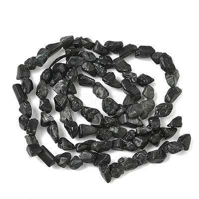 Raw Rough Natural Black Tourmaline Beads Strands G-M453-A01-02-1