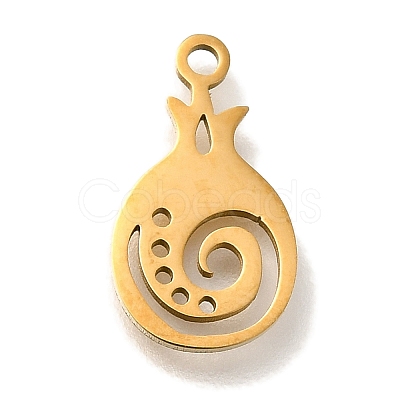 201 Stainless Steel Pendants STAS-R136-01G-04-1