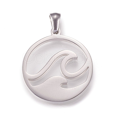 Non-Tarnish 304 Stainless Steel Pendants STAS-N096-05P-1