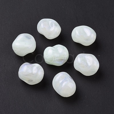 Opaque Acrylic Beads OACR-C013-10G-1