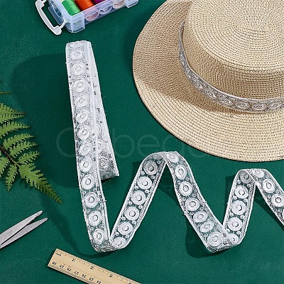 Vintage Jacquard Polyester Ribbon OCOR-WH0101-259C-1