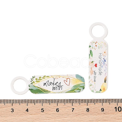 100Pcs Paper Leaf Printed Price Tags CDIS-H007-09-1