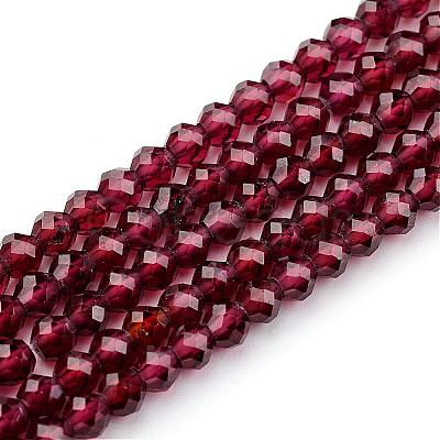 Natural Garnet Beads Strands G-K127-01F-3mm-1