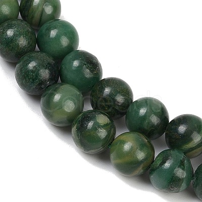 Natural African Jade Beads Strands G-K091-6mm-1