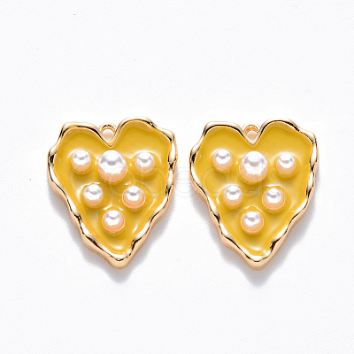 Brass Enamel Pendants KK-T049-054G-05-NF-1