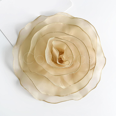 1Pc Flower Polyester Brooches JEWB-CN0001-08D-1