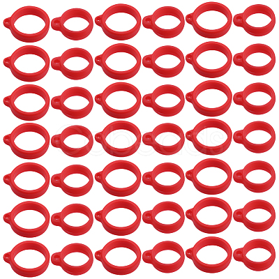 60Pcs 2 Style Silicone Pendant SIL-GF0001-43B-1