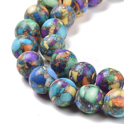 Assembled Natural & Dyed Magnesite Beads G-L575-02I-1