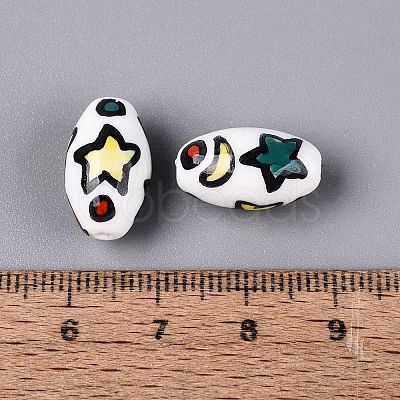 Handmade Porcelain Beads PORC-N012-04A-1