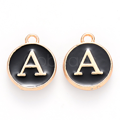 Golden Plated Enamel Alloy Charms ENAM-SZ0001-26B-A-1