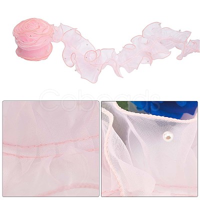 Gorgecraft 5 Yards Pleated Organza Ribbon OCOR-GF0002-33A-1