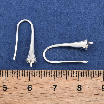 Rack Plating Brass Earring Hooks KK-CBAA482-01S-1