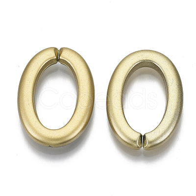 Opaque Spray Painted Acrylic Linking Rings OACR-S021-66A-B01-1