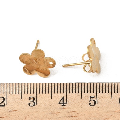 304 Stainless Steel Stud Earring Finding STAS-V015-31D-G-1