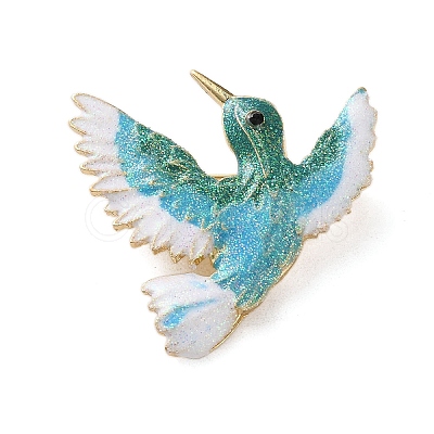 Bird Rhinestone Enamel Pins LS-JEWB-G040-09G-01-1