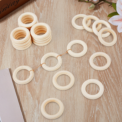 Unfinished Schima Wood Rings for DIY Accessories WOOD-WH0002-65A-1