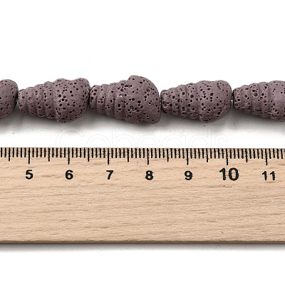 Dyed Natural Lava Rock Beads Strands G-A264-A01-01D-1
