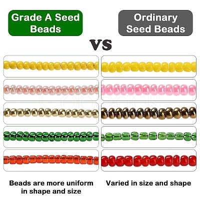 11/0 FGB Grade A Round Glass Seed Beads SEED-N001-D-213-1