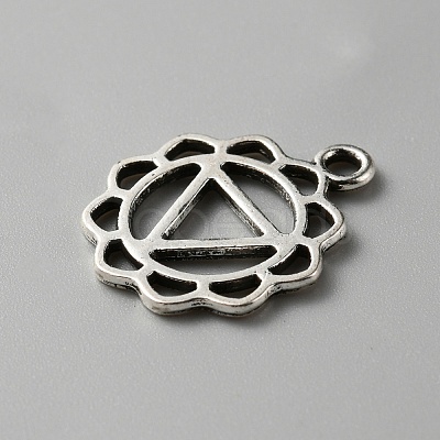 Chakra Zinc Tibetan Style Alloy Pendants FIND-WH0137-06D-AS-1