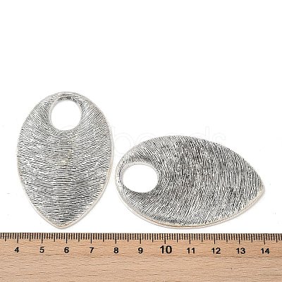 Teardrop Tibetan Style Alloy Big Pendants FIND-M082-01AS-1