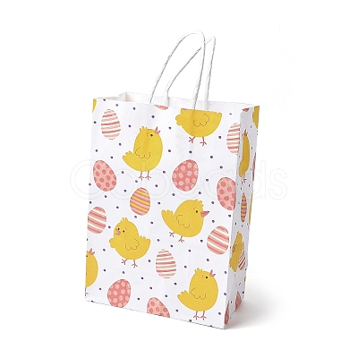 Easter Rectangle Kraft Paper Handbags CARB-U002-01F-1