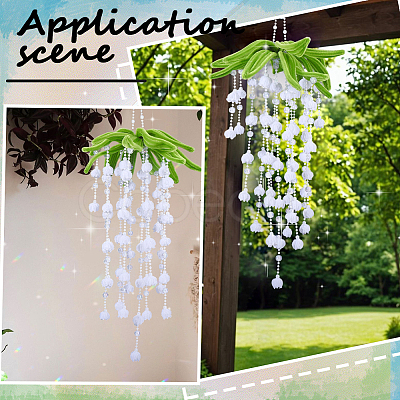 4M Plastic Beaded Trim Garland Strand AJEW-SC0032-02-1