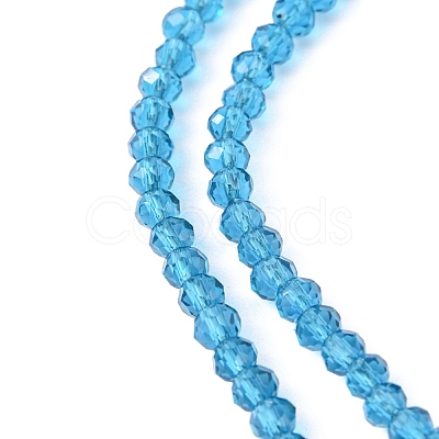Transparent Glass Beads Strands GLAA-R135-2mm-19-1