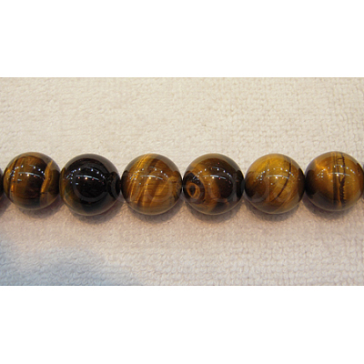 Round Tiger Eye Beads Strands X-Z0RQT011-1