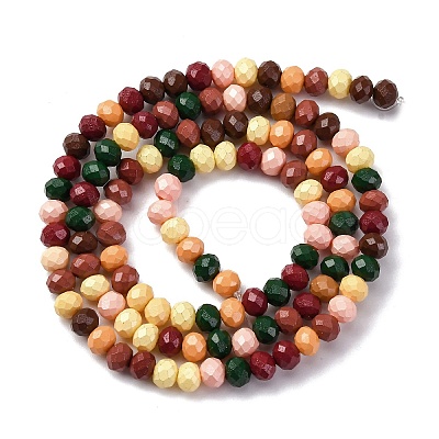 Baking Paint Glass Beads Strands LAMP-R020-03B-1
