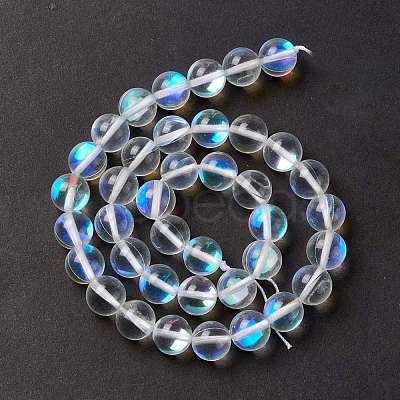 Synthetic Moonstone Beads Strands G-E573-02C-14-1