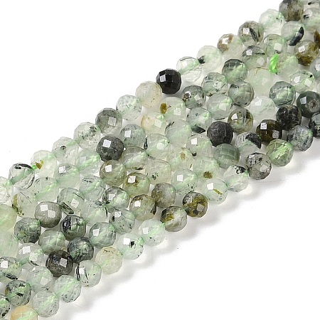 Natural Prehnite Beads Strands G-G139-A17-03-1