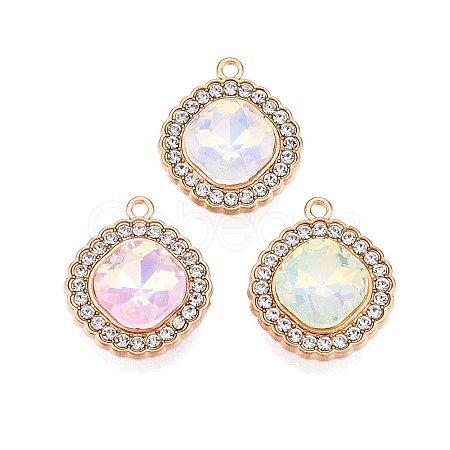 Alloy Glass Pendants PALLOY-N176-67KCG-1