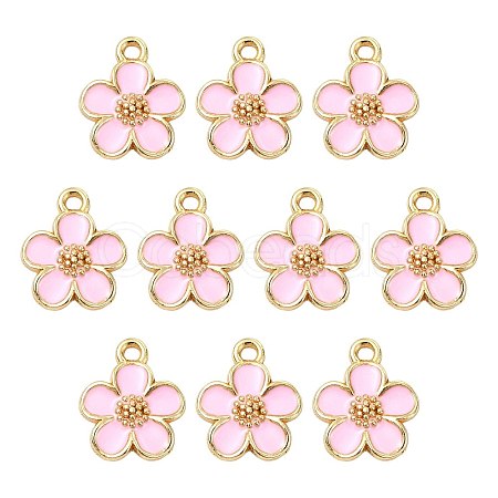 10Pcs Alloy Enamel Pendants FIND-FS0005-32D-1