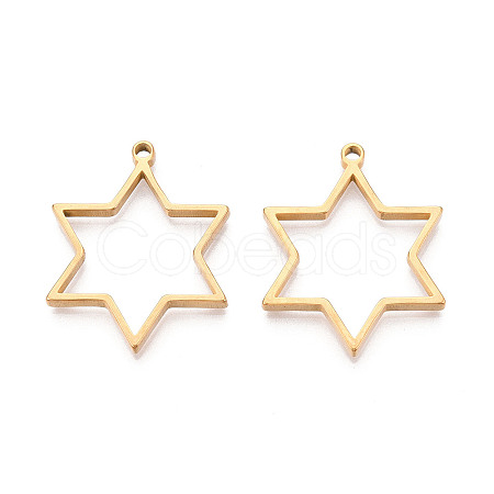 201 Stainless Steel Pendants STAS-T064-84G-02-1