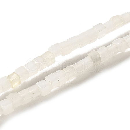 Natural White Jade Beads Strands G-B064-A28-1