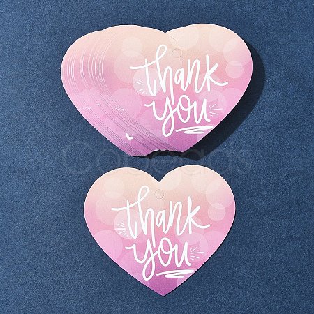 Coated Paper Thank You Greeting Card DIY-FS0007-76A-1