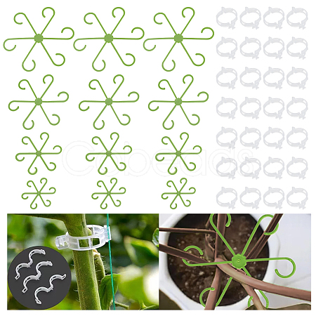 16Pcs 4 Styles PP Plastic Plant Holder AJEW-NB0008-51-1