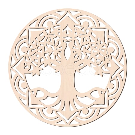 Laser Cut Wooden Wall Sculpture WOOD-WH0105-019-1