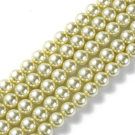 Eco-Friendly Dyed Glass Pearl Round Beads Strands LS-HY-A002-12mm-RB012-1
