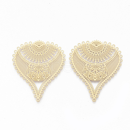 304 Stainless Steel Filigree Joiners STAS-S079-107-1