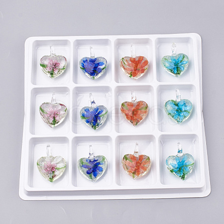 Luminous Handmade Lampwork Pendants LAMP-S189-02-B-1