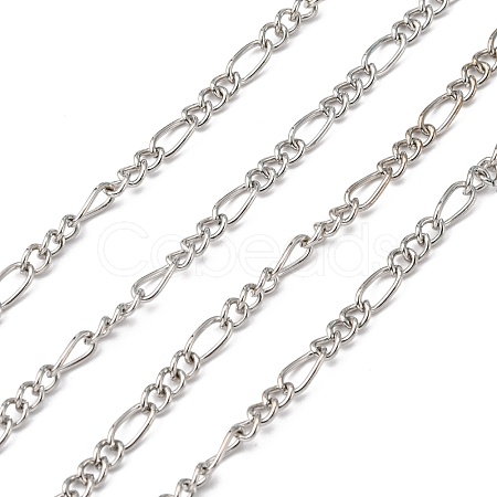 Platinum Plated Iron Figaro Chains Mother-Son Chains X-CHSM005Y-N-1