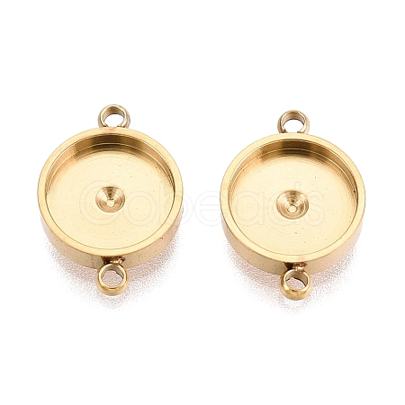 304 Stainless Steel Connector Cabochon Settings STAS-Q113-33B-G-1