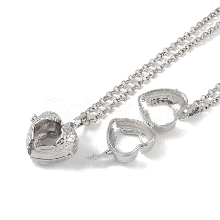 Brass Rhinestone Pendant Necklaces NJEW-G089-16D-P-1