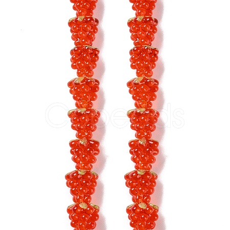 Handmade Lampwork Beads Strands LAMP-Q036-05B-1