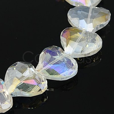 Electorplated Glass Beads X-EGLA-E004-09-1