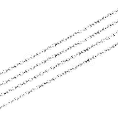 925 Sterling Silver Cable Chain STER-WH0011-04S-1